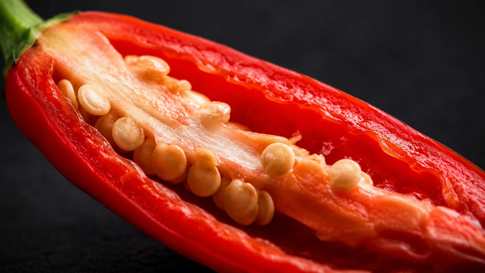 Sliced red chili pepper